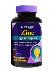 Natrol High Absorption Zinc, 60 таб