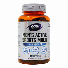 NOW Men's Active Sports Multi, 90 капс